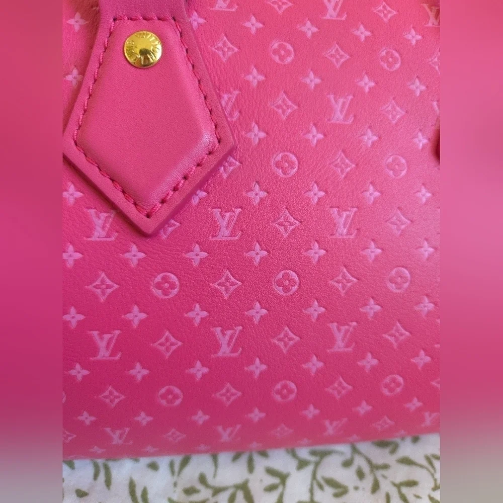 Louis Vuitton Nanogram Speedy Bandouliere 20 – Hot Pink, Ultra Rare, Full Set